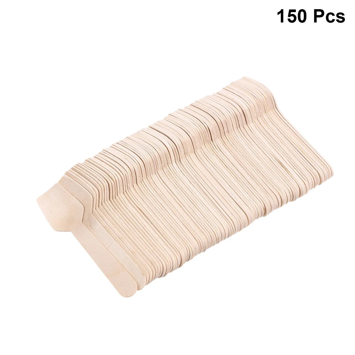 150 Pcs Disposable Wooden Spoons