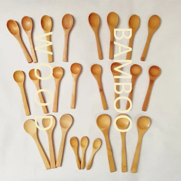 Bamboo Wooden Spoons 100 Pcs