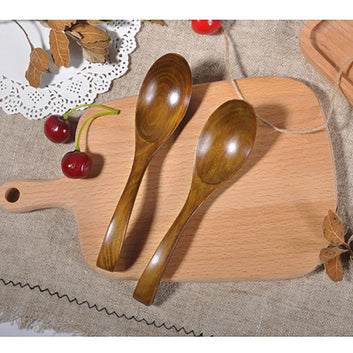Premium Natural Wood Spoon and Fork Set
